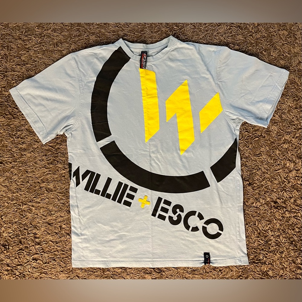 Men’s Vintage Wille Esco Tee T - Shirt, Light Blue, Sz XL